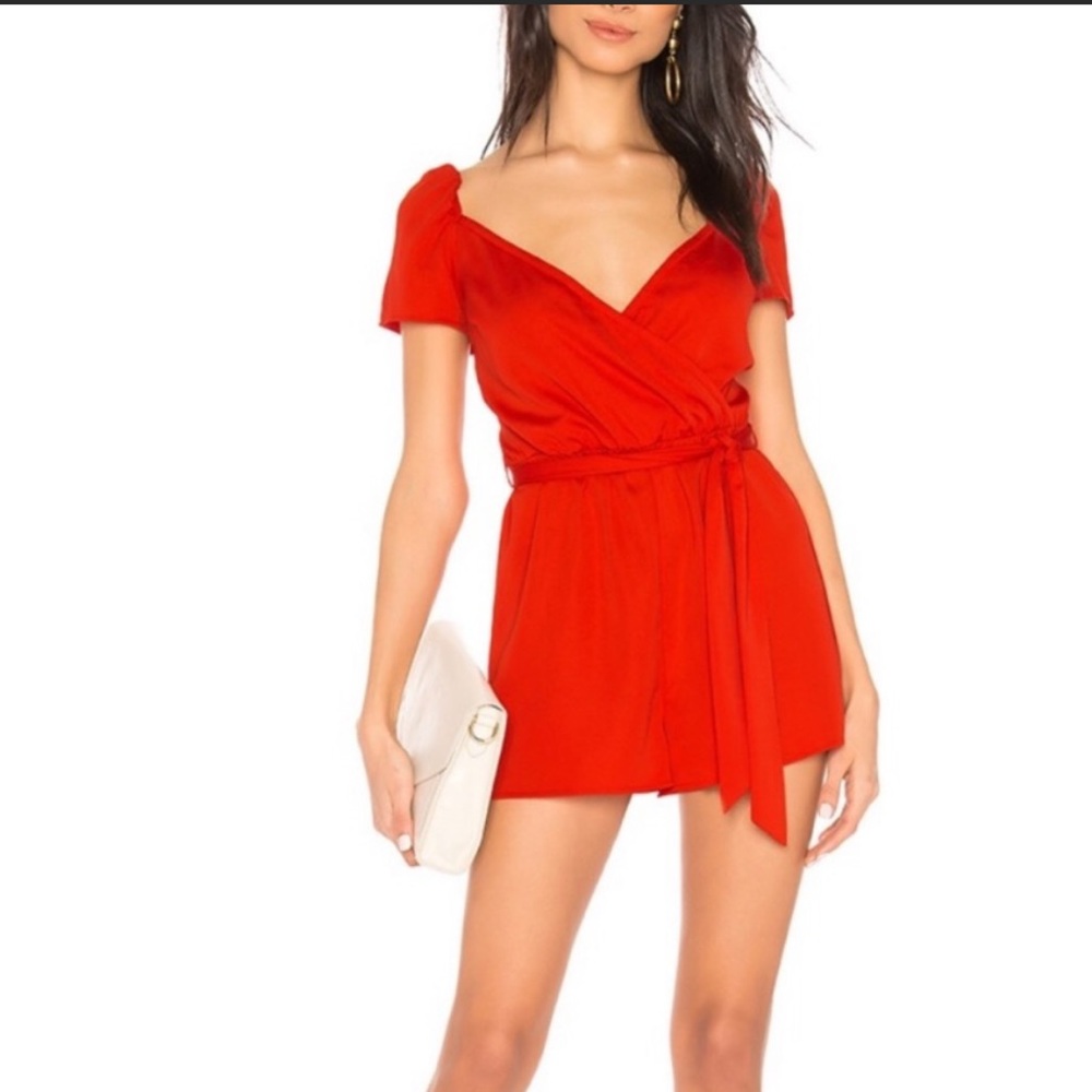 Superdown Red Romper